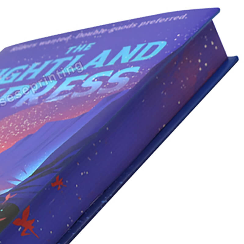 Gold Foil Hardback Novel Book Printing Full Color Image Edges 10