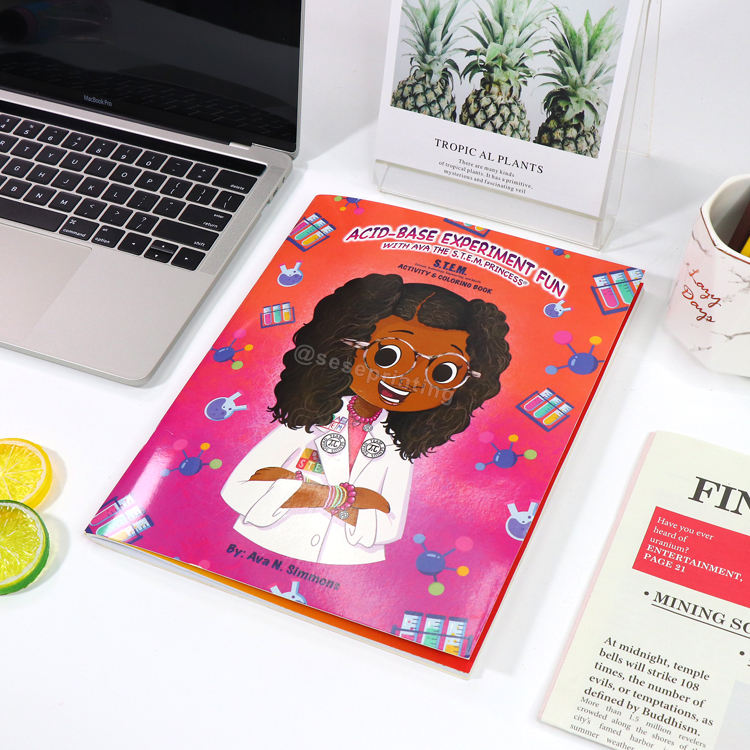 Custom Activity Coloring Book Cartoon Painting Book for Kids 6