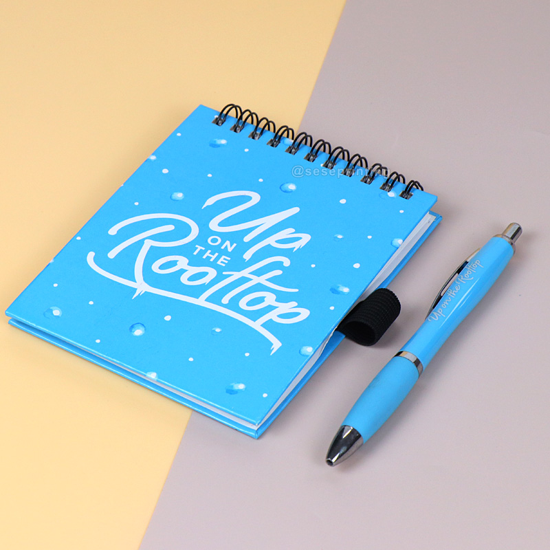 Custom Office Memo Travel Journal Note Book Manufacturing with Pen Holder 6