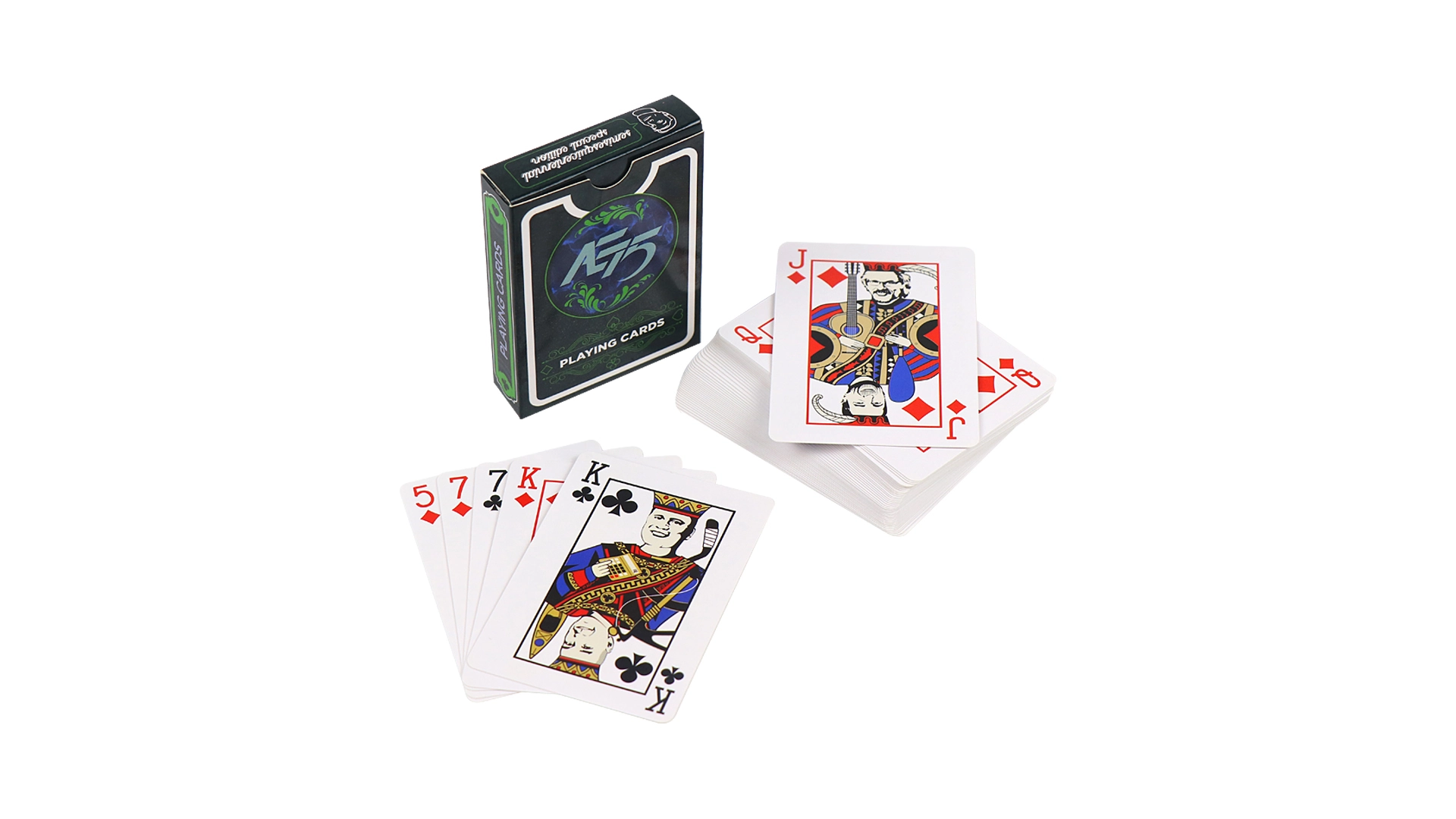 Playing Cards Custom Logo Poker Set Printed Art Paper Card Game for Adult 1