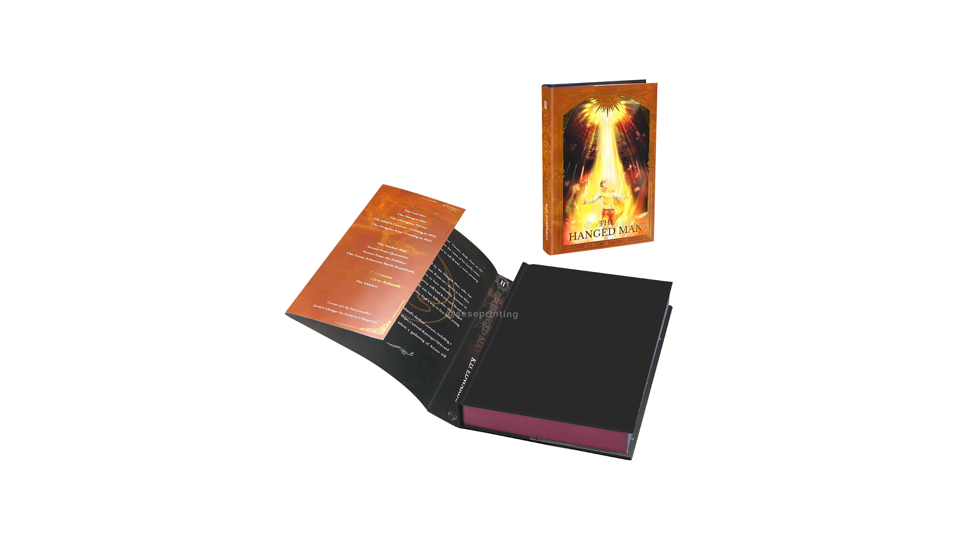 Custom Offset Printing Cover Dust Jacket Luxury Hardcover Book Cover 1