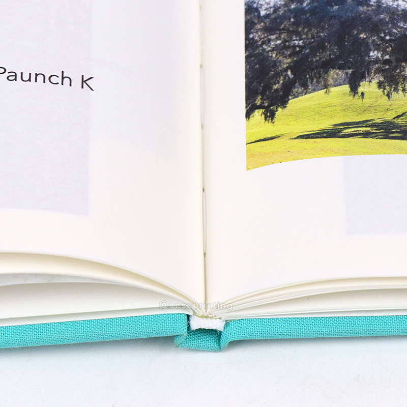 Fabric Linen Cloth Hardcover Butter Paper Book Printing Photo Book 9