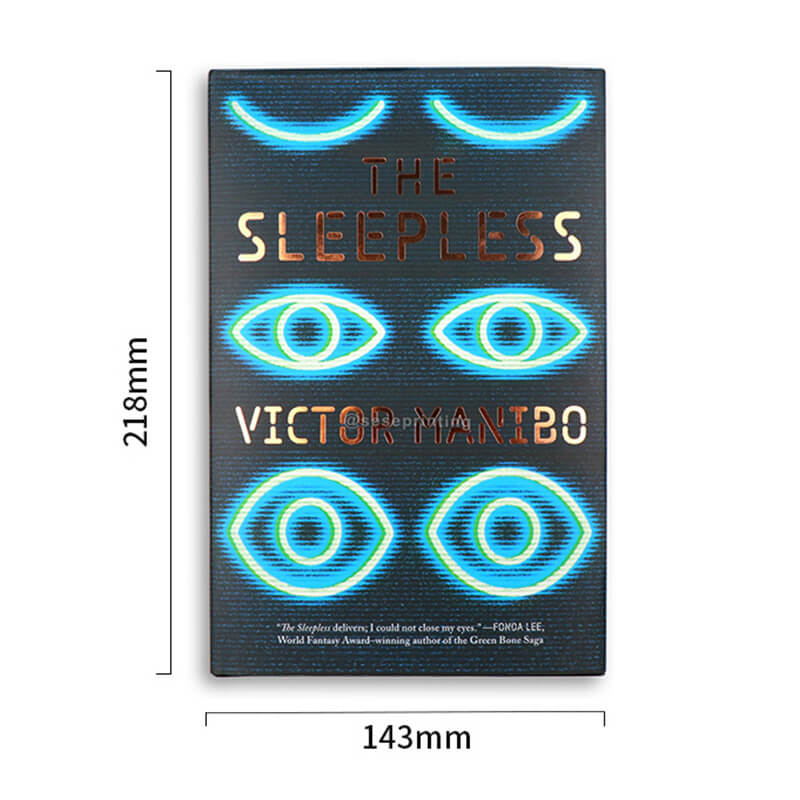 Custom Hardback Novel Book Printing Colored Edges/Dust Jacket 6