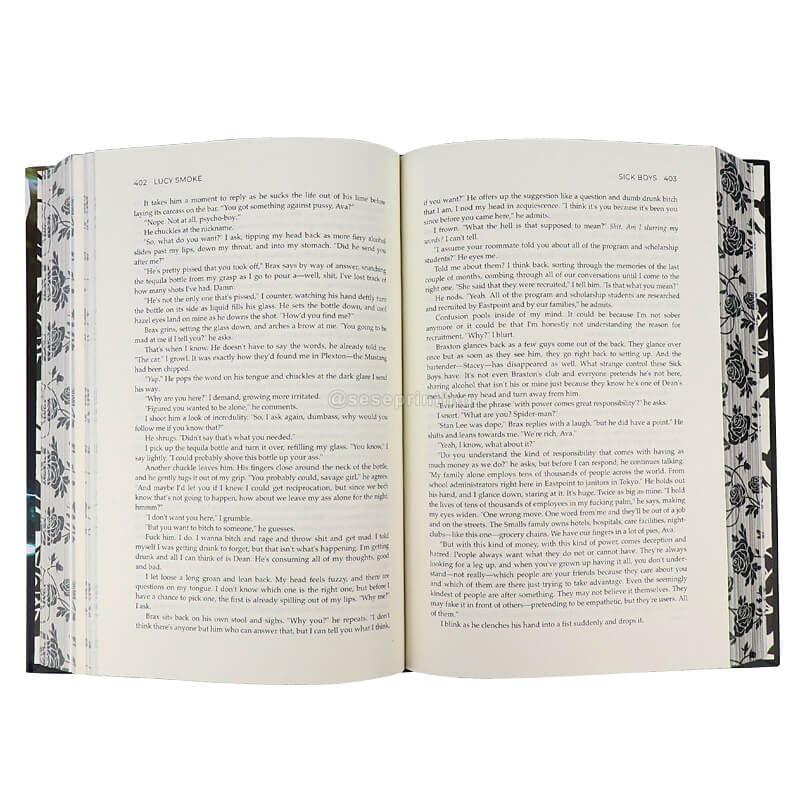 848 Pages Special Edition Hardback Book Printing Sprayed Edges 7