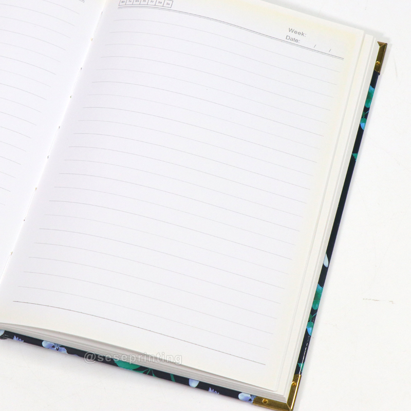 Custom Lined Page Journal Notebooks Hardcover Sewing Binding Diary 8