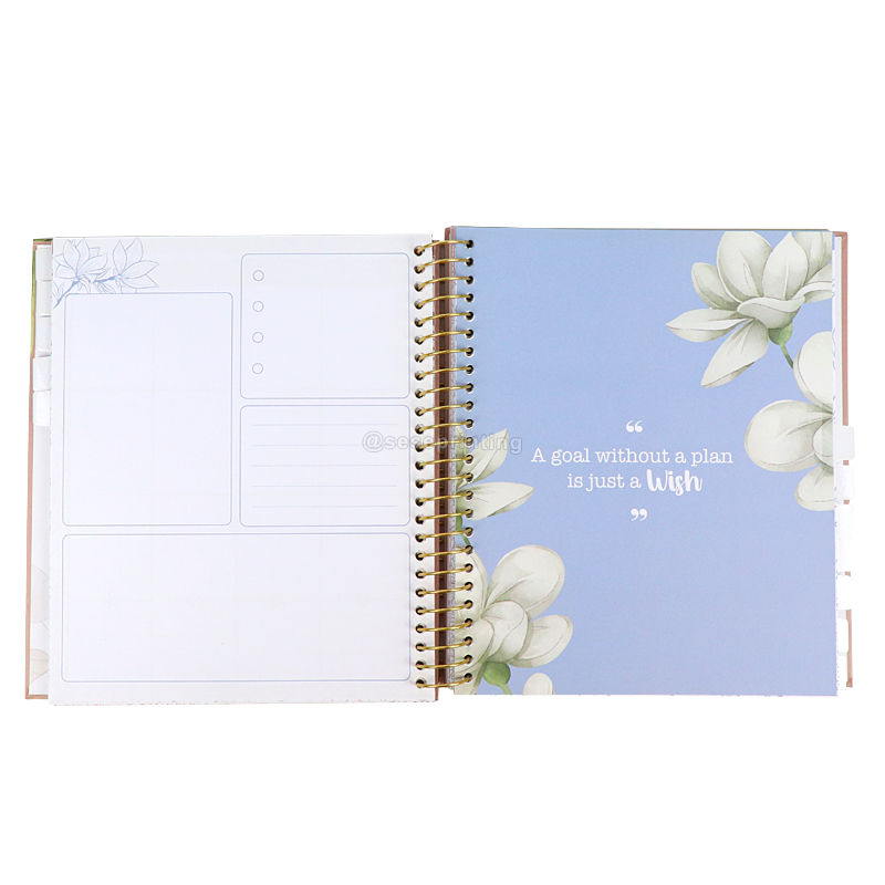 Custom Printing Life Planner Daily Goal Journal Weekly Wish Planner 7