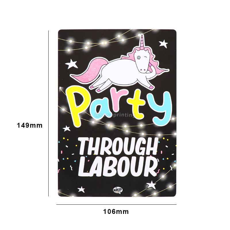 Custom Create Make Double Sided Card Game Printing Flash Cards for Birth 7