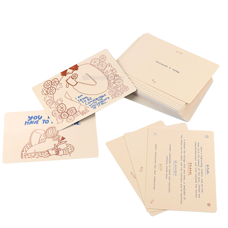 Card Games Custom Printing Positive Quote Cards Affirmation Cards Deck 9