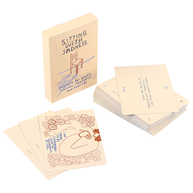 Card Games Custom Printing Positive Quote Cards Affirmation Cards Deck 8