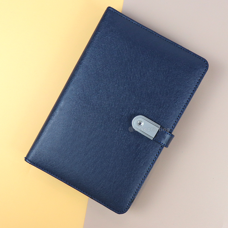 Custom Smart Wireless Charging Binder Planner Leather Notebook Diary 6