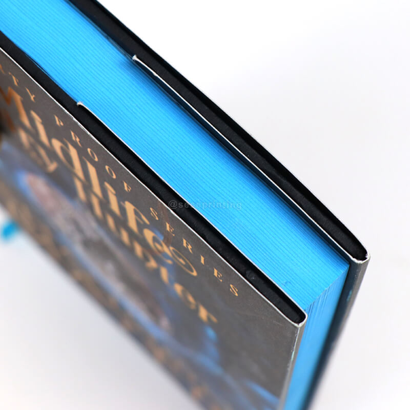Custom Sprayed Edges Hardcover Book Printing with Dust Jacket 10