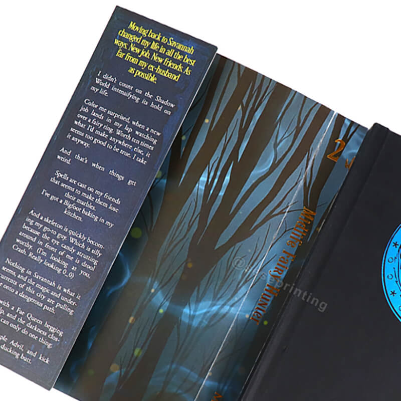 Custom Sprayed Edges Hardcover Book Printing with Dust Jacket 8