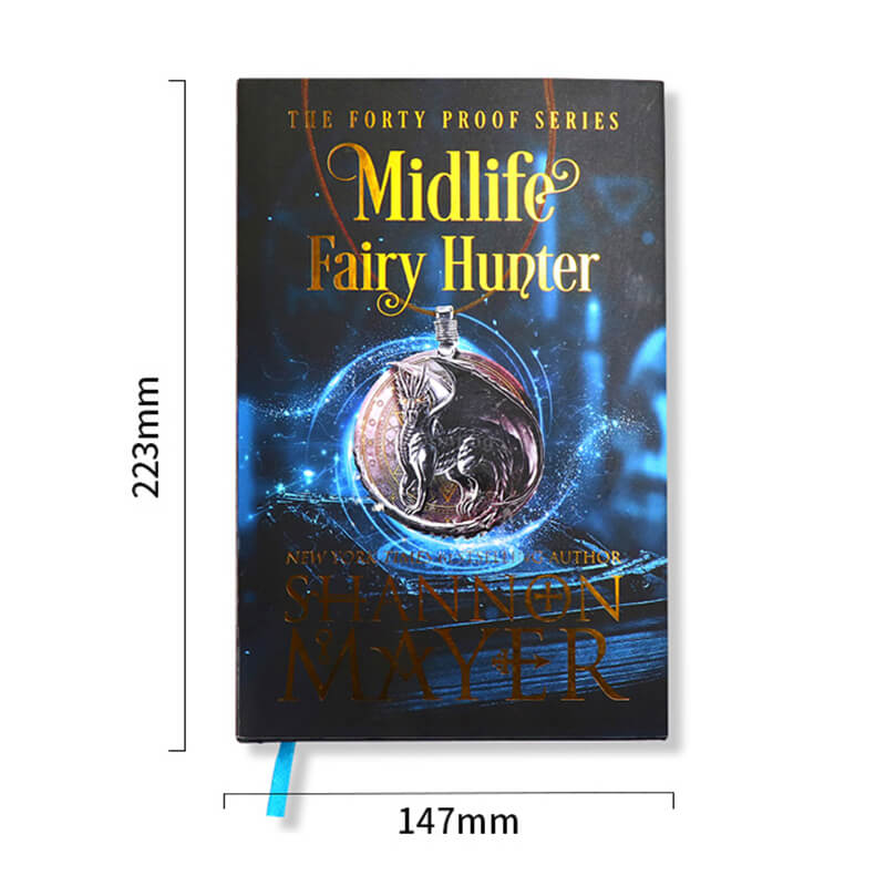 Custom Sprayed Edges Hardcover Book Printing with Dust Jacket 6