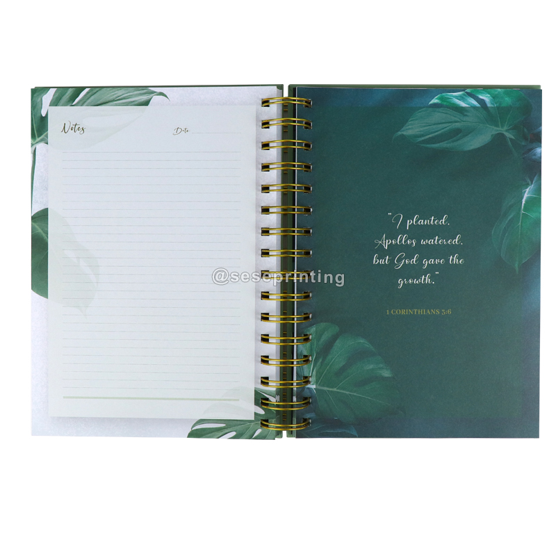 Custom Private Label Planner Spiral Notebook Daily Journal for Workouts 7