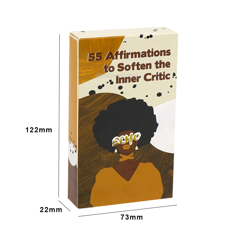 Custom Printing 55 Positive Card Games Affirmation Cards for Black Women 6