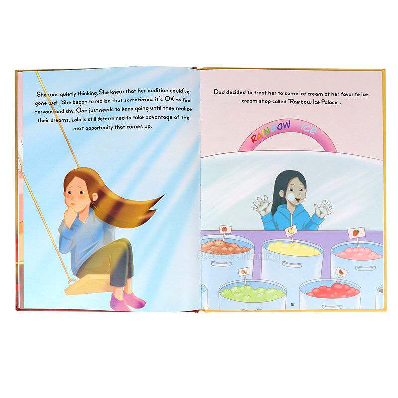 Hardcover Children's Story Book Custom Activity Book Printing Service 8