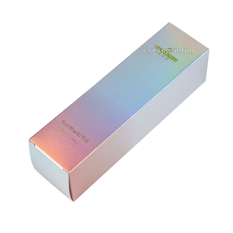 Custom Embossed Laser Logo Printed Folding Cosmetic Box Packaging 7