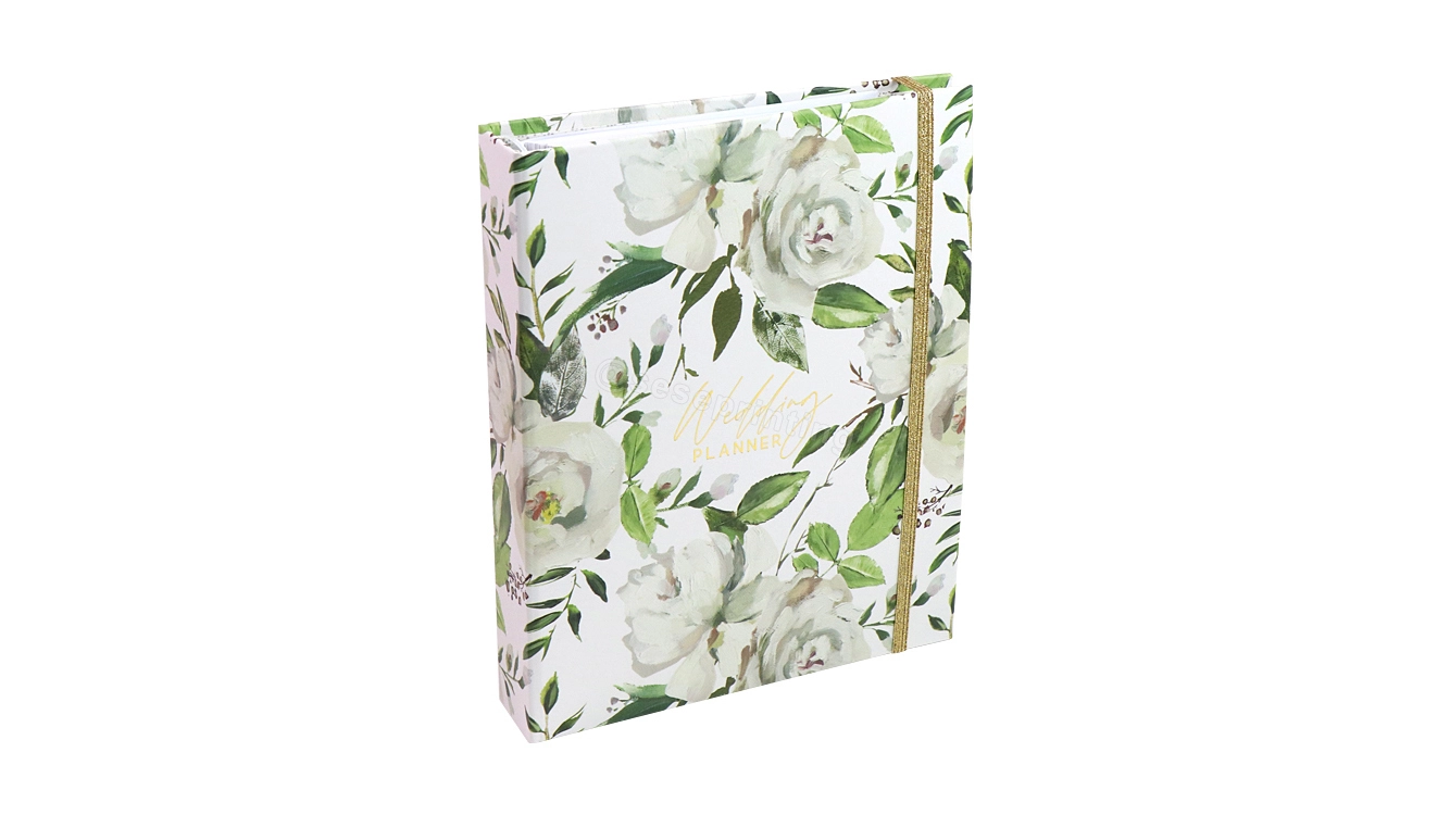 Custom Luxury A5 Spiral Journal Printing Wedding Planner Guest Book 1