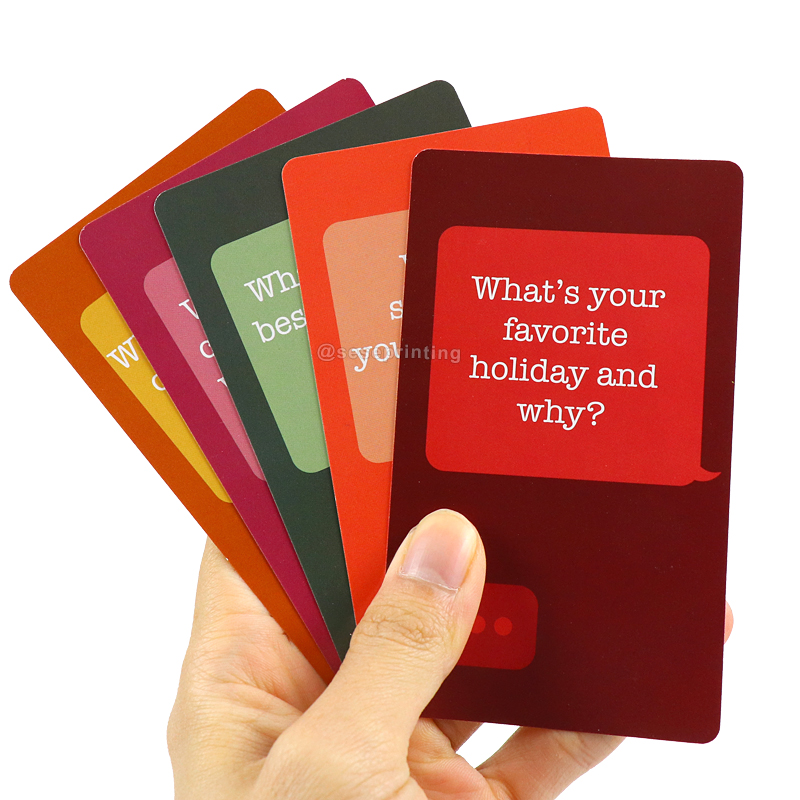 Custom Printing Design Spark Conversation Cards Social Card Game 9
