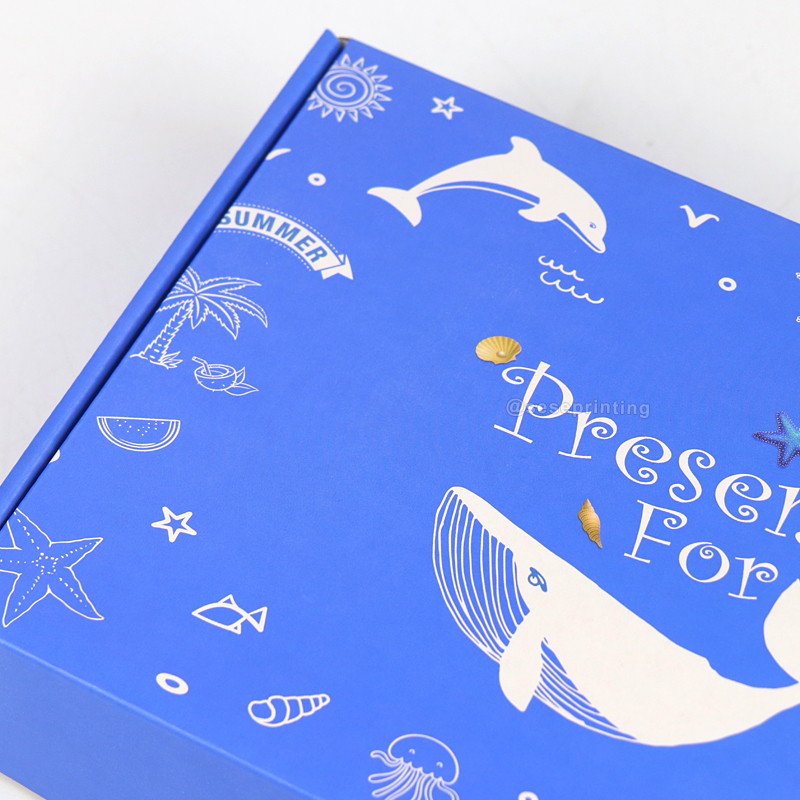 China Double Sided Printing Gift Packaging Box Shipping Boxes Custom 9