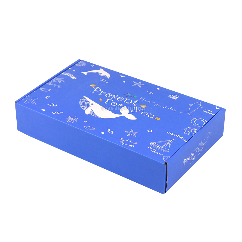 China Double Sided Printing Gift Packaging Box Shipping Boxes Custom 6