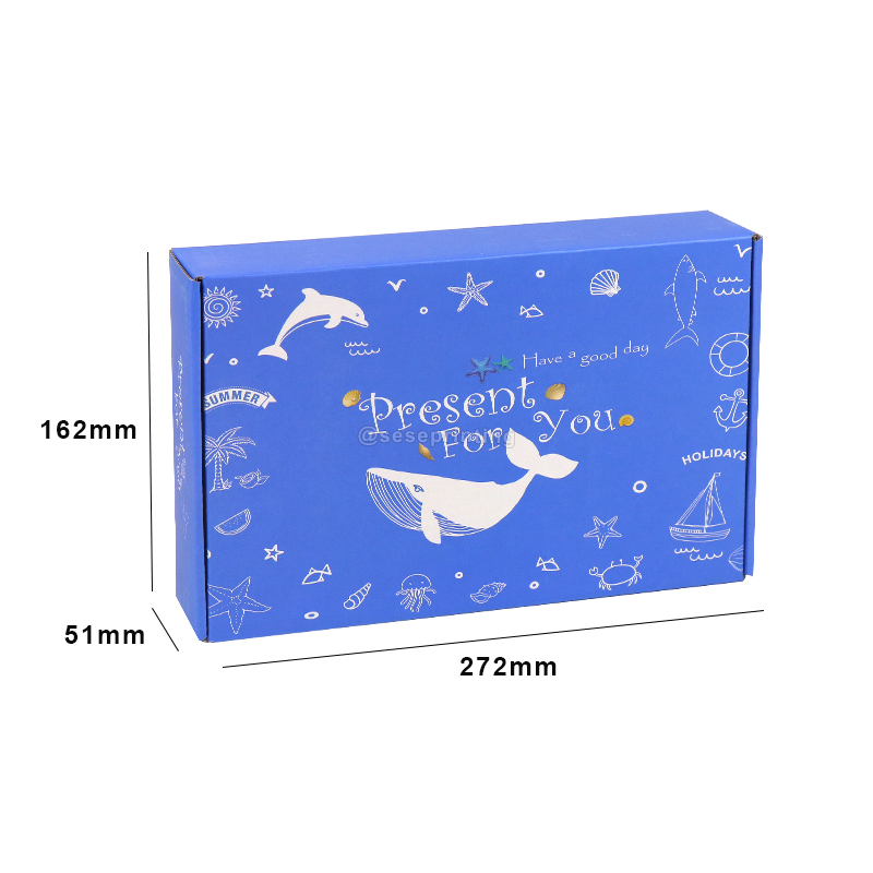 China Double Sided Printing Gift Packaging Box Shipping Boxes Custom 7