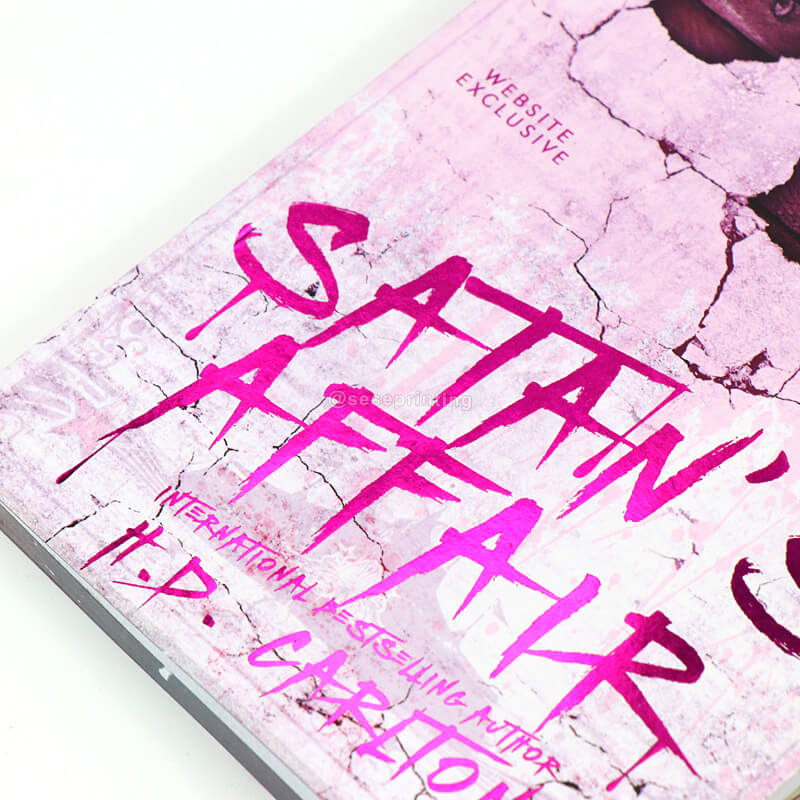 Foiled Paperback Novel Book Printing with Sprayed Edges 8