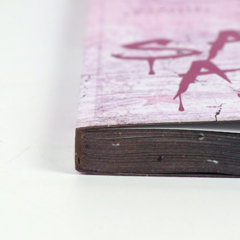 Foiled Paperback Novel Book Printing with Sprayed Edges 10