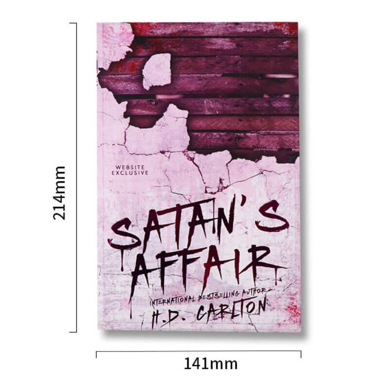 Foiled Paperback Novel Book Printing with Sprayed Edges 6