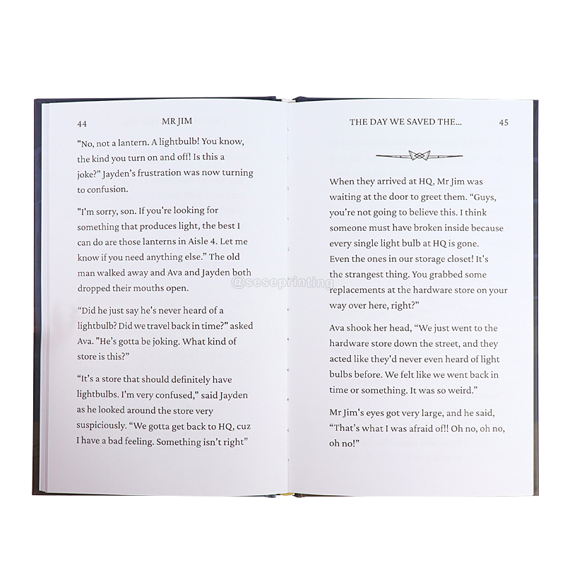 OEM Custom Hardcover Book Full Color Educational Children Story Book 7