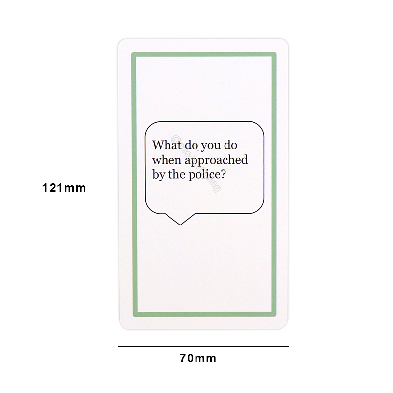 Custom Printing Playing Cards Family Conversation Cards Couples Game Card 8