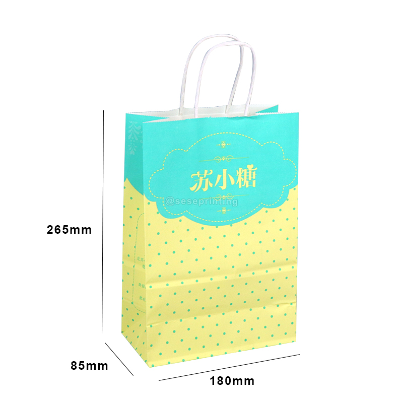 Manufacturer Custom Printed Your Own Logo Paper Gift Bag Candy Packaging 7