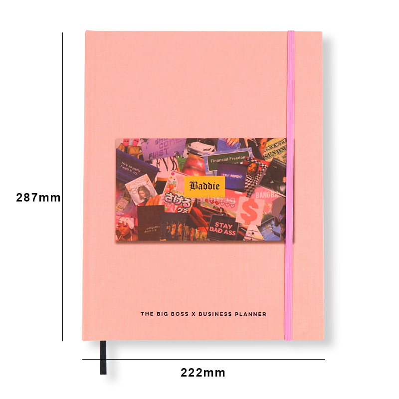 Custom Linen Cover Journal Business Planner Daily Weekly Schedule 6