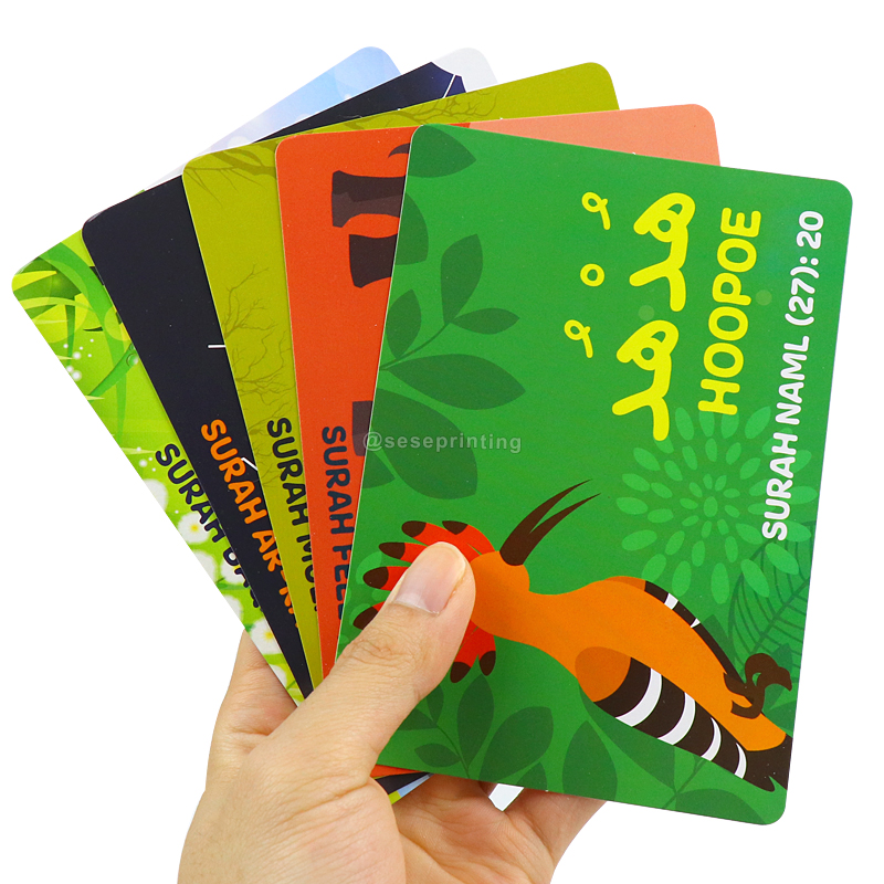 Custom Printing Educational Flash Card Word Cognition Memory Cards 9