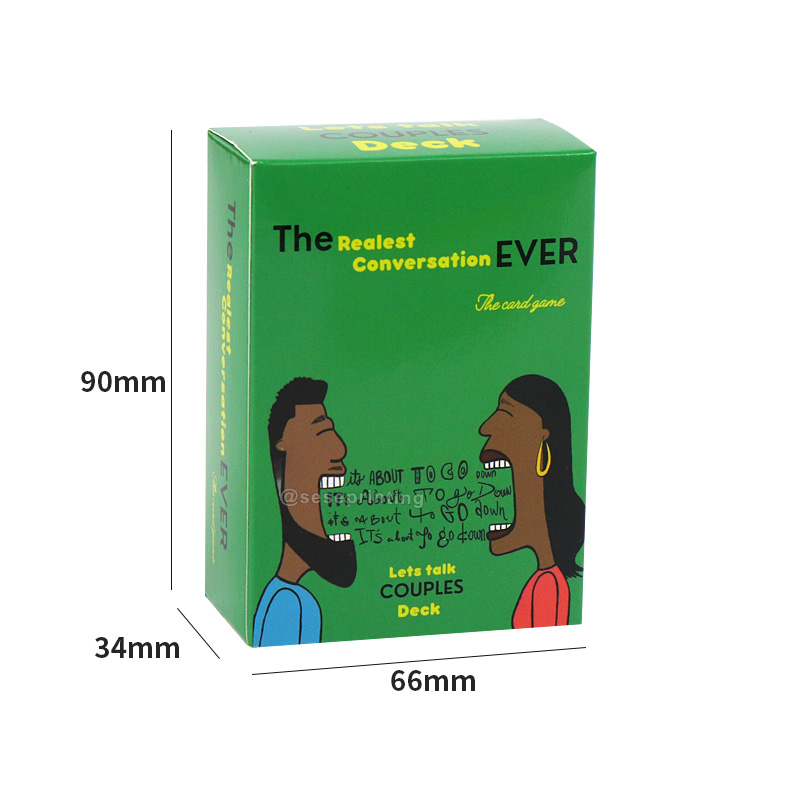 China Custom Printed Game Night Cards Couple Conversation Card 7