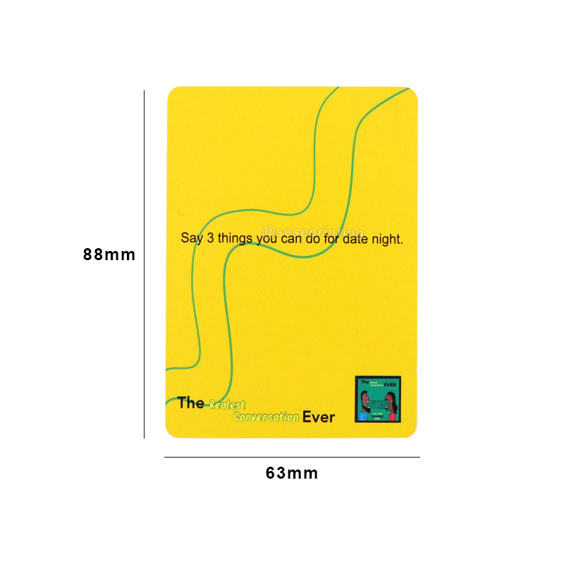 China Custom Printed Game Night Cards Couple Conversation Card 8