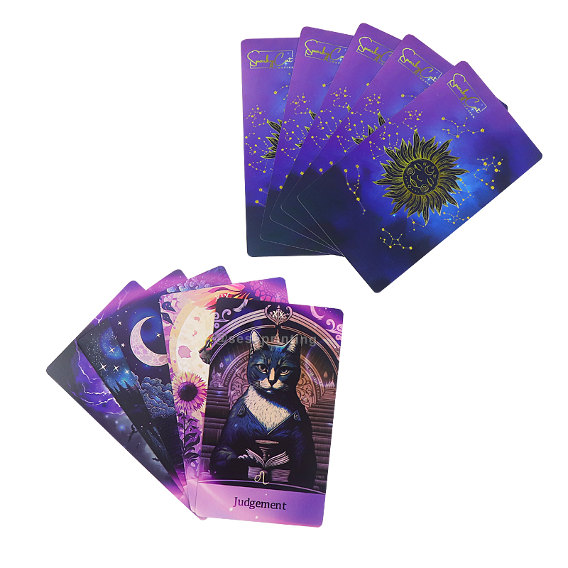 Printing 78 Card Game Design Custom Tarot Cards with Guidebook 9
