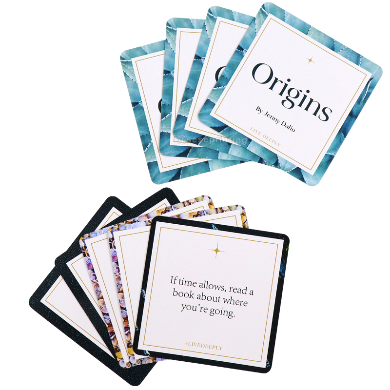 Custom Logo Design Family Conversation Question Card Game Printing 9