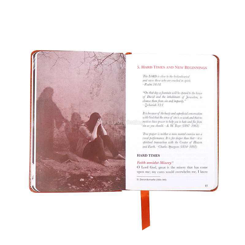 Custom Printing Holy Bible Leather Collection Prayer Journal Book 7