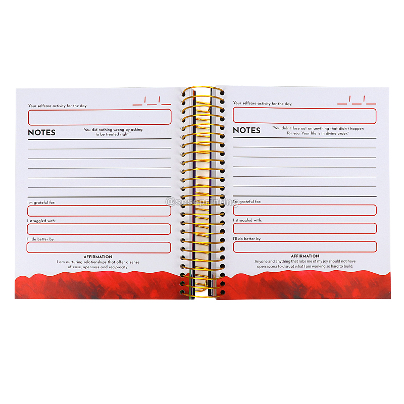 Printing Self Care Planner Custom Gratitude Affirmations Journal 7