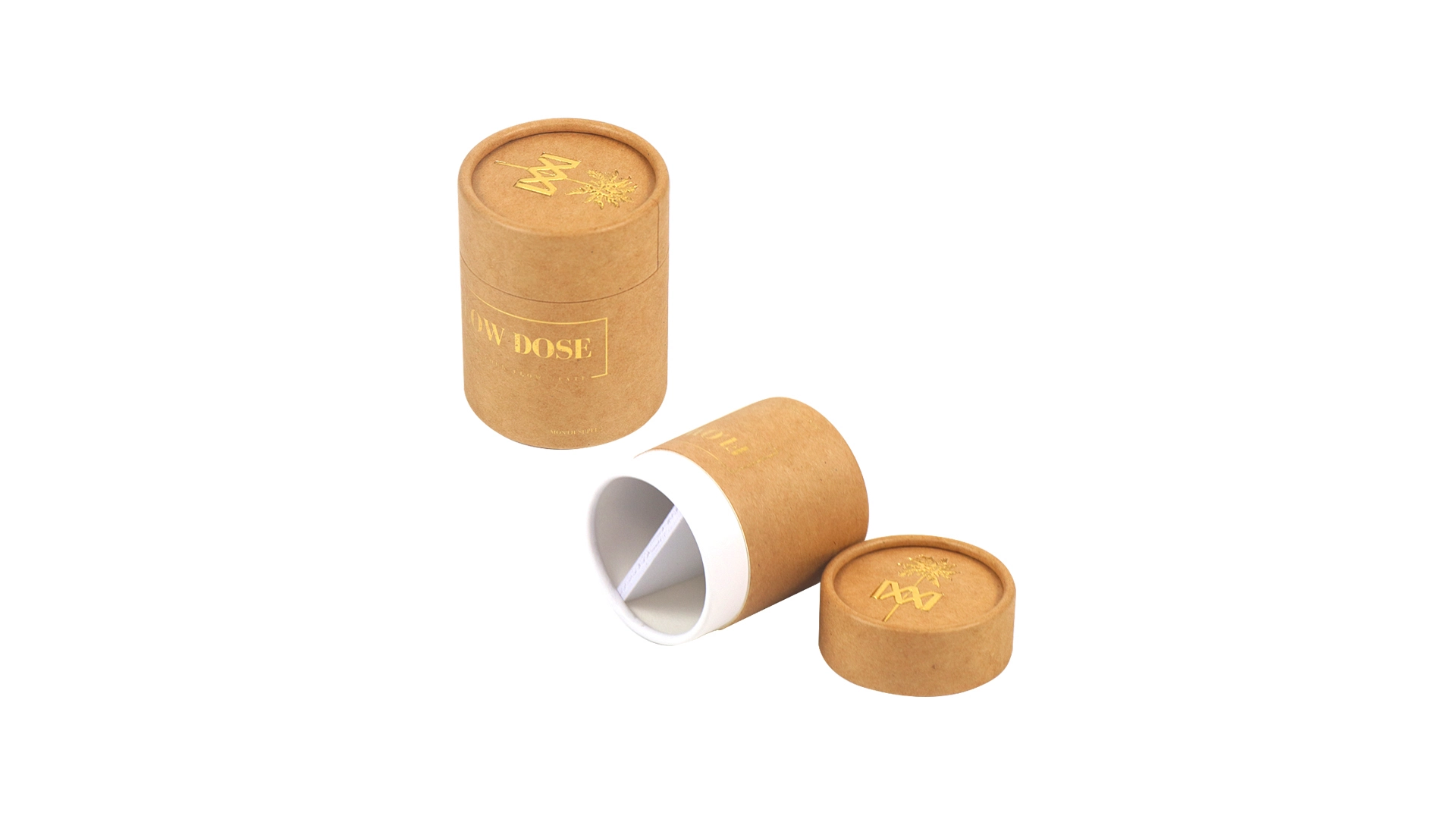Custom Printed Paper Cylinder Box Packaging Tube Box with Lid 1