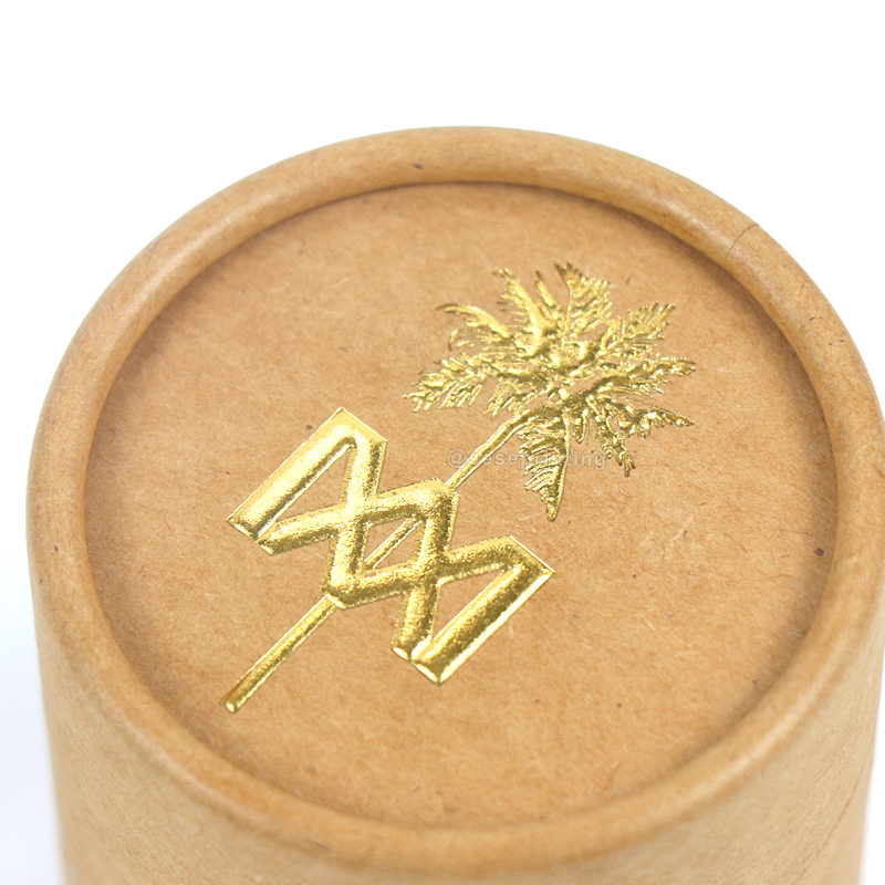 Custom Printed Paper Cylinder Box Packaging Tube Box with Lid 9