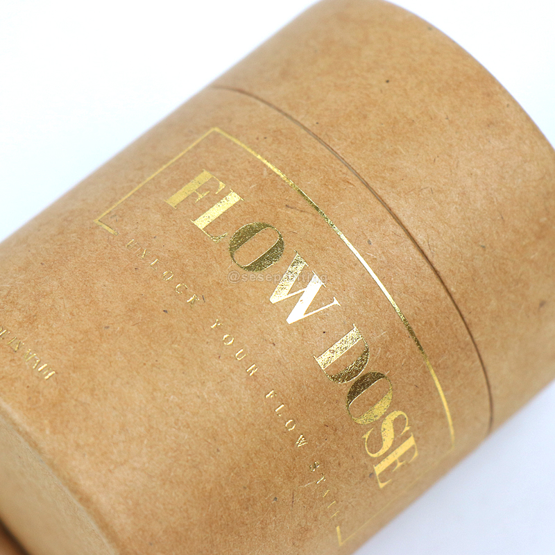 Custom Printed Paper Cylinder Box Packaging Tube Box with Lid 8