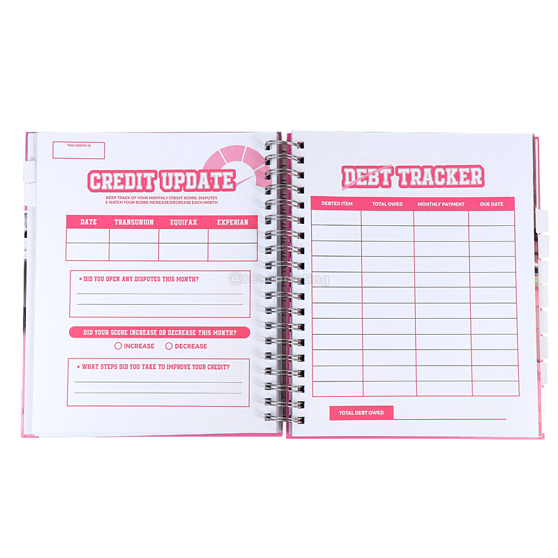 Custom Daily Finance Organizer Journal Budget Planner Book 7