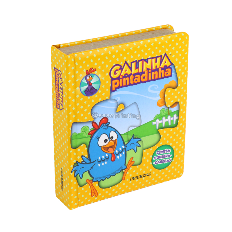 Custom Puzzle Book Children Story Book Printing Cardboard Book 7