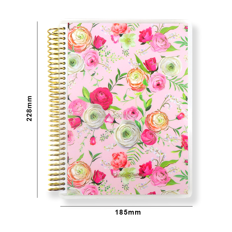 Softcover Spiral Planner PVC Cover Design Custom Journal Notebook 6