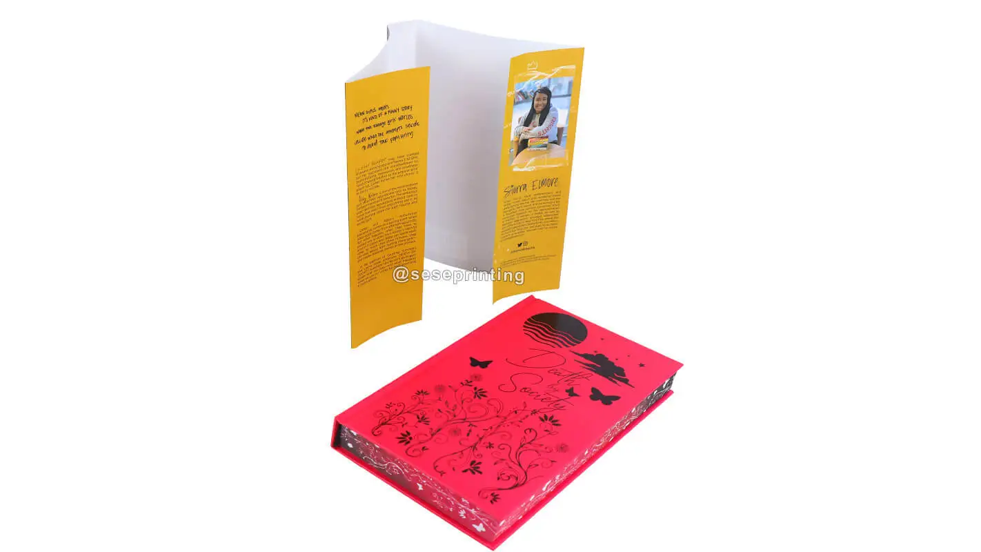 Custom Foil Cover Hardcover Book Printing with Stenciled Edges 1