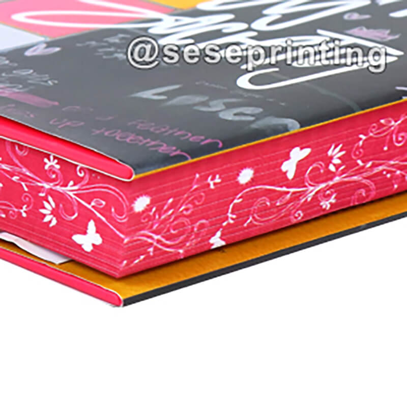 Custom Foil Cover Hardcover Book Printing with Stenciled Edges 10