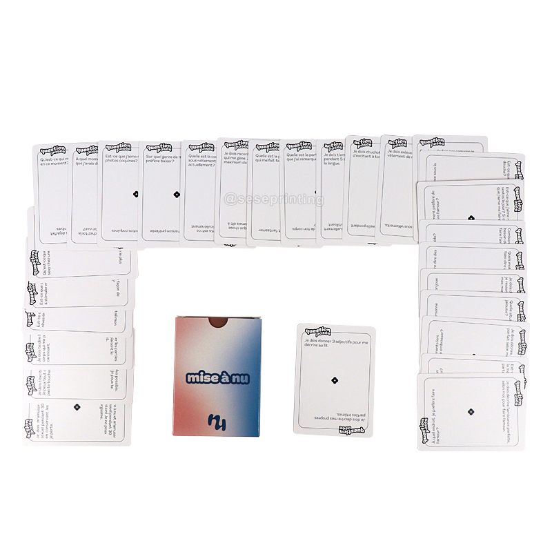 Custom Adult Question Cards Playing Card Printing Services 5