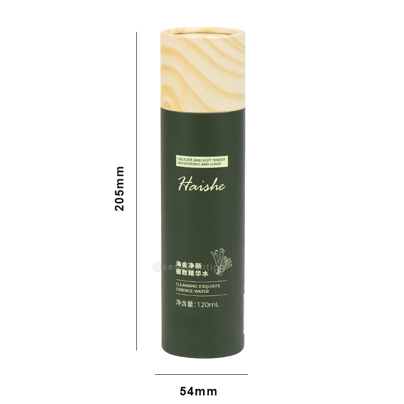 Recyclable Cylinder Packaging Box Round Cosmetic Paper Tube 7